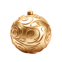 Gold Christmas bauble